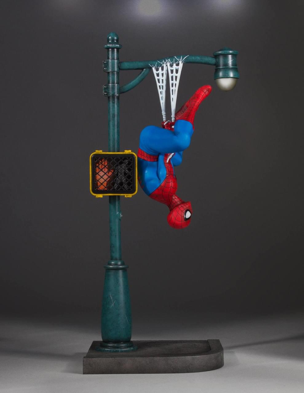 Marvel Spider-Man Collector Statue | Interactive Spider-Man Figure | 14" Tall