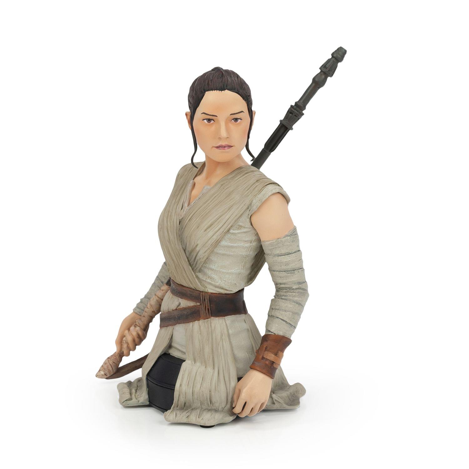 Star Wars: The Force Awakens Rey Figure Statue | 6-Inch Character Resin Bust