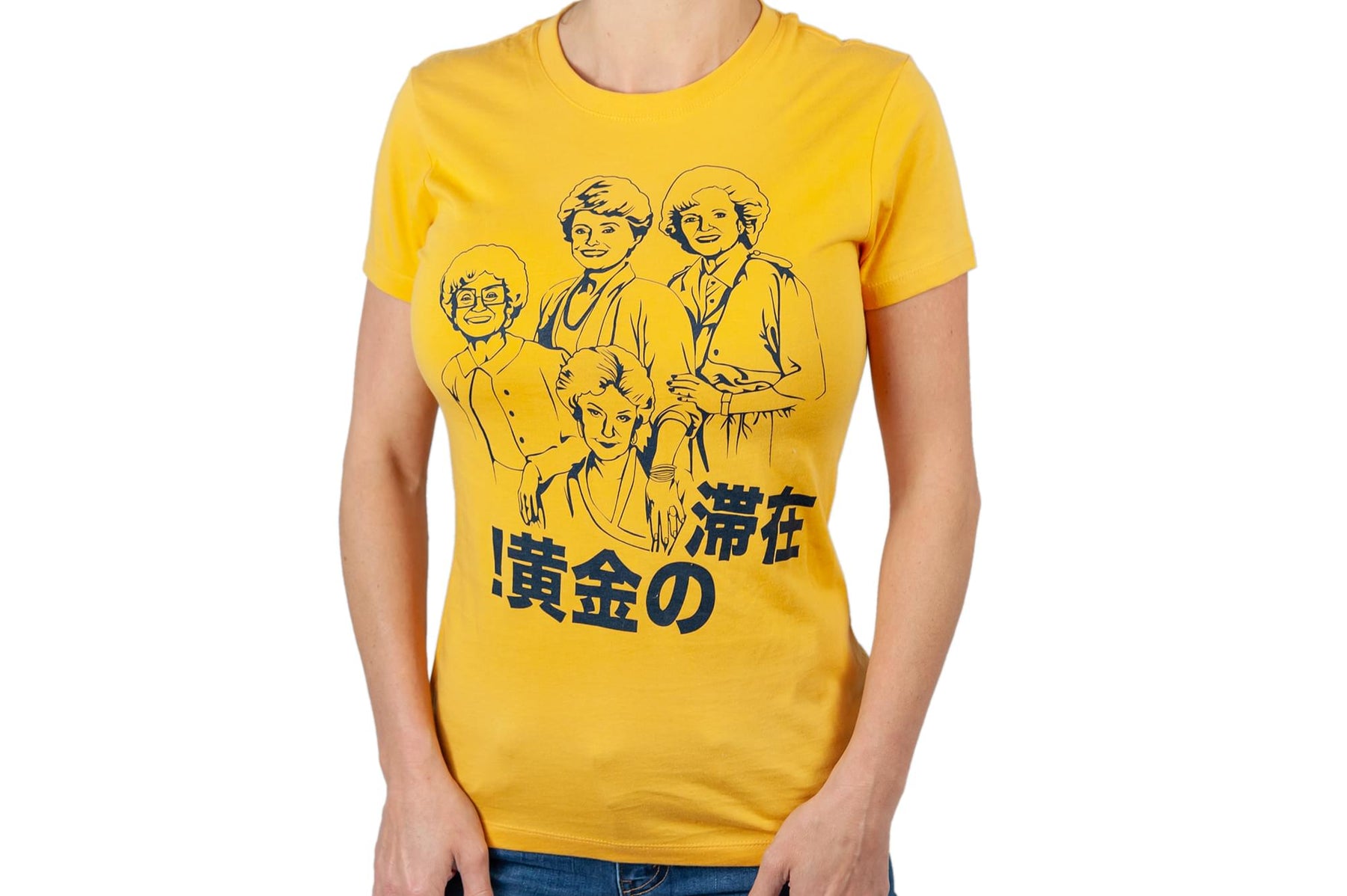 The Golden Girls 'Stay Golden Japan!' Women's Mustard T-Shirt | Comfort Fit