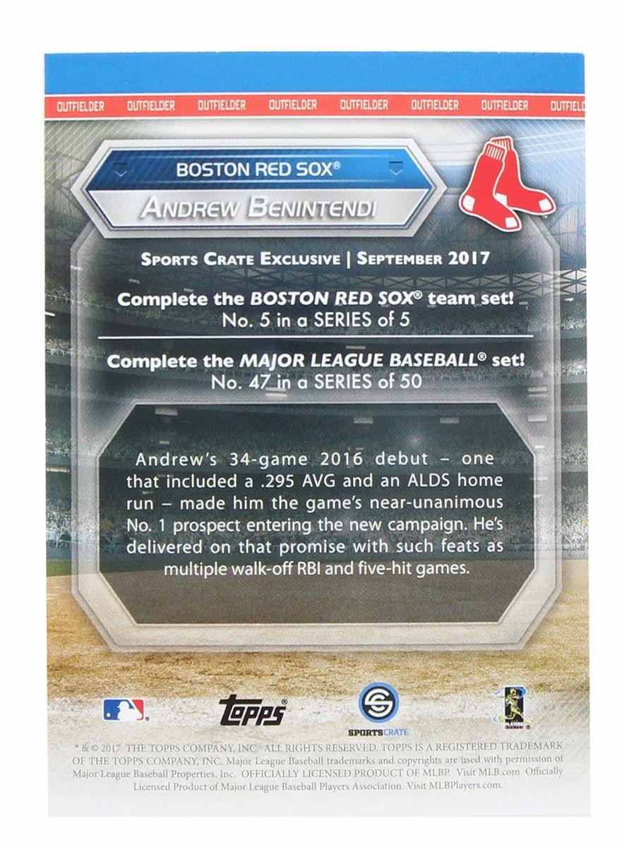 Boston Red Sox MLB Crate Exclusive Topps Card #50 - Andrew Benintendi