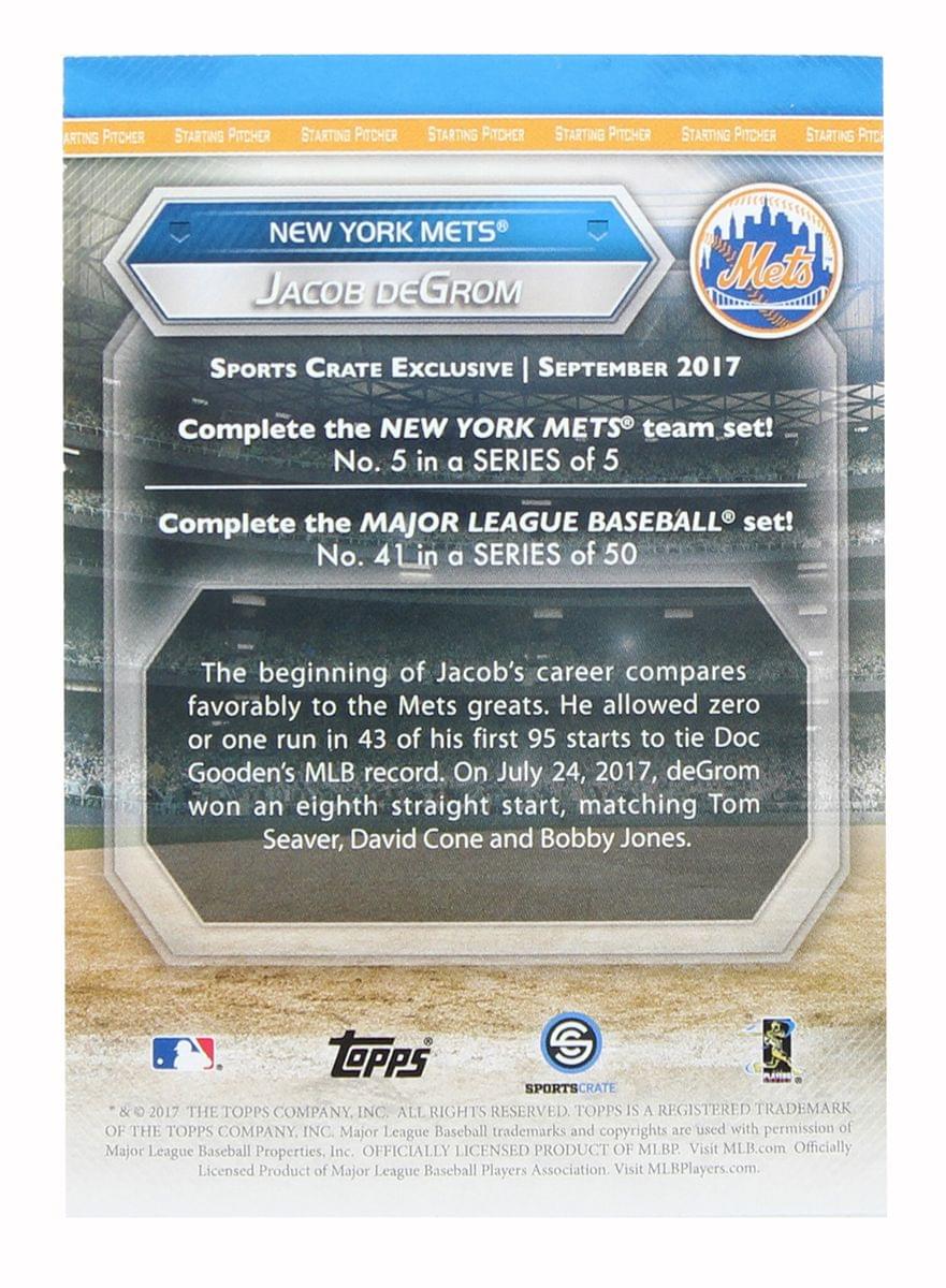 NY Mets MLB Crate Exclusive Topps Card #41 - Jacob DeGrom