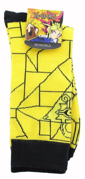 YuGiOh Yellow Pyramid of Light Men's Crew Socks