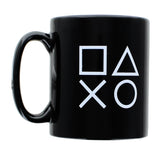 PlayStation Logo and Icons Black Ceramic Coffee Mug