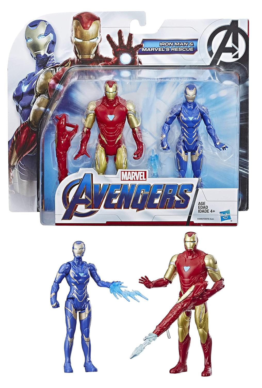 Marvel Avengers 6 Inch Action Figure Team Pack | Iron Man & Rescue