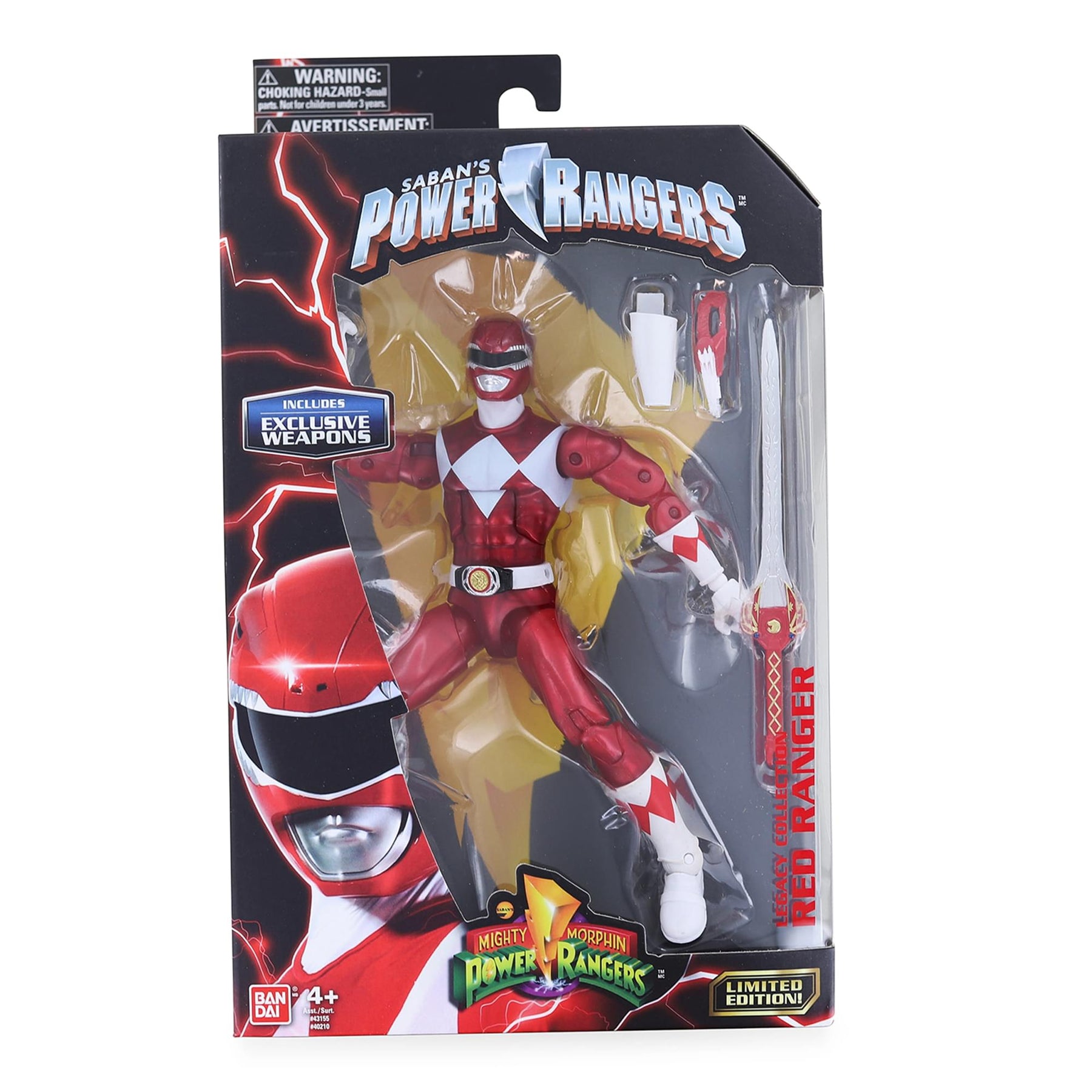 Power Rangers Legacy Collection 6.5 Inch Action Figure | Red Ranger