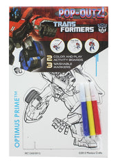 Transformers Pop Outz! Color and Play Activity Boards, Assorted