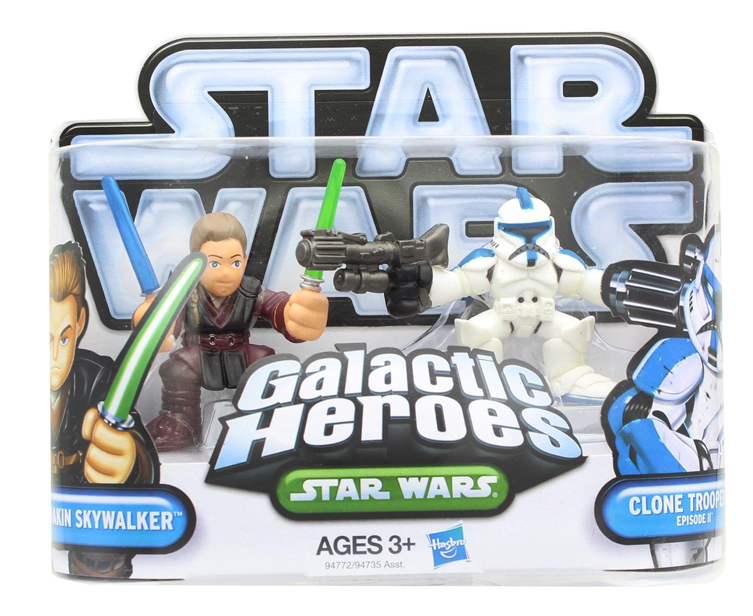 Star Wars Galactic Heroes Mini Figure 2 Pack - Anakin Skywalker & Clone Trooper