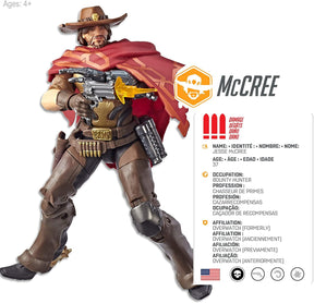 Overwatch Ultimates Series 6 Inch Action Figure | McCree