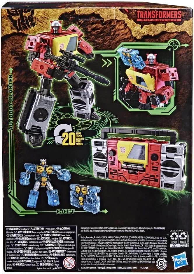 Transformers Generations War for Cybertron Kingdom | Autobot Blaster & Eject