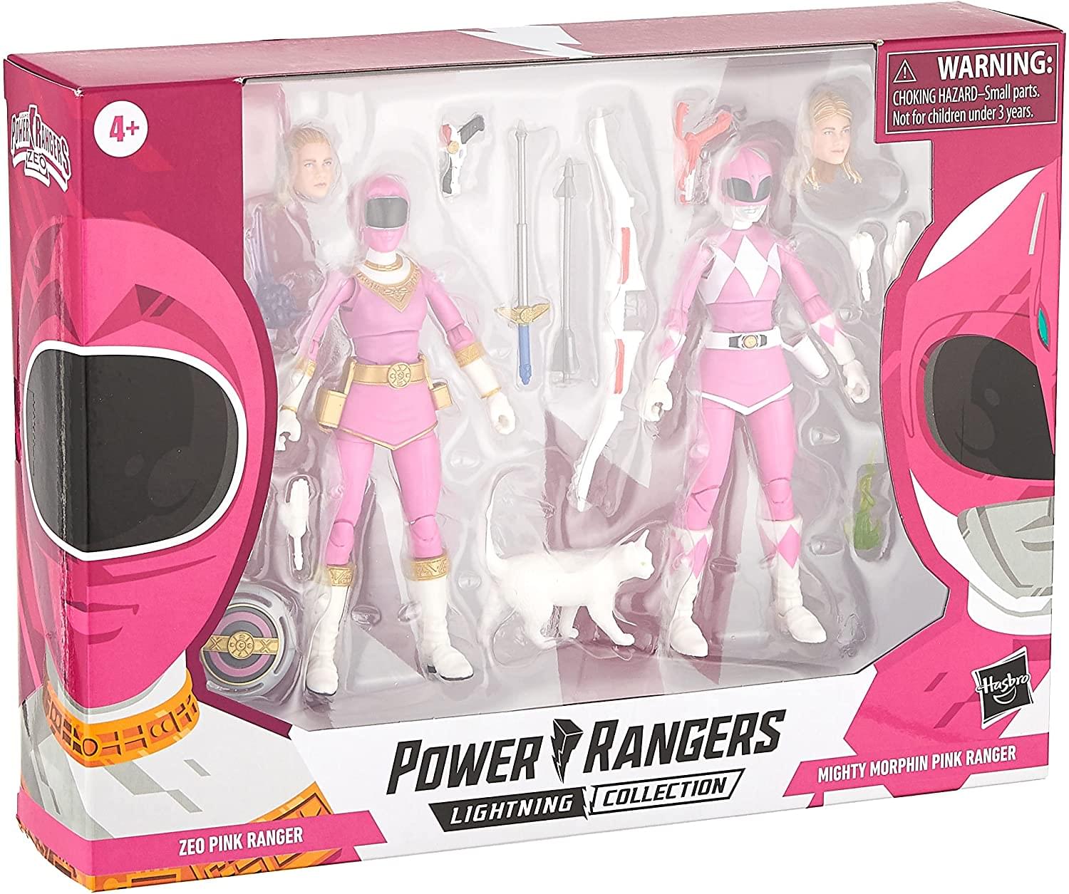Power Rangers Lightning Collection 6 Inch Zero & Mighty Morphin Pink Ranger