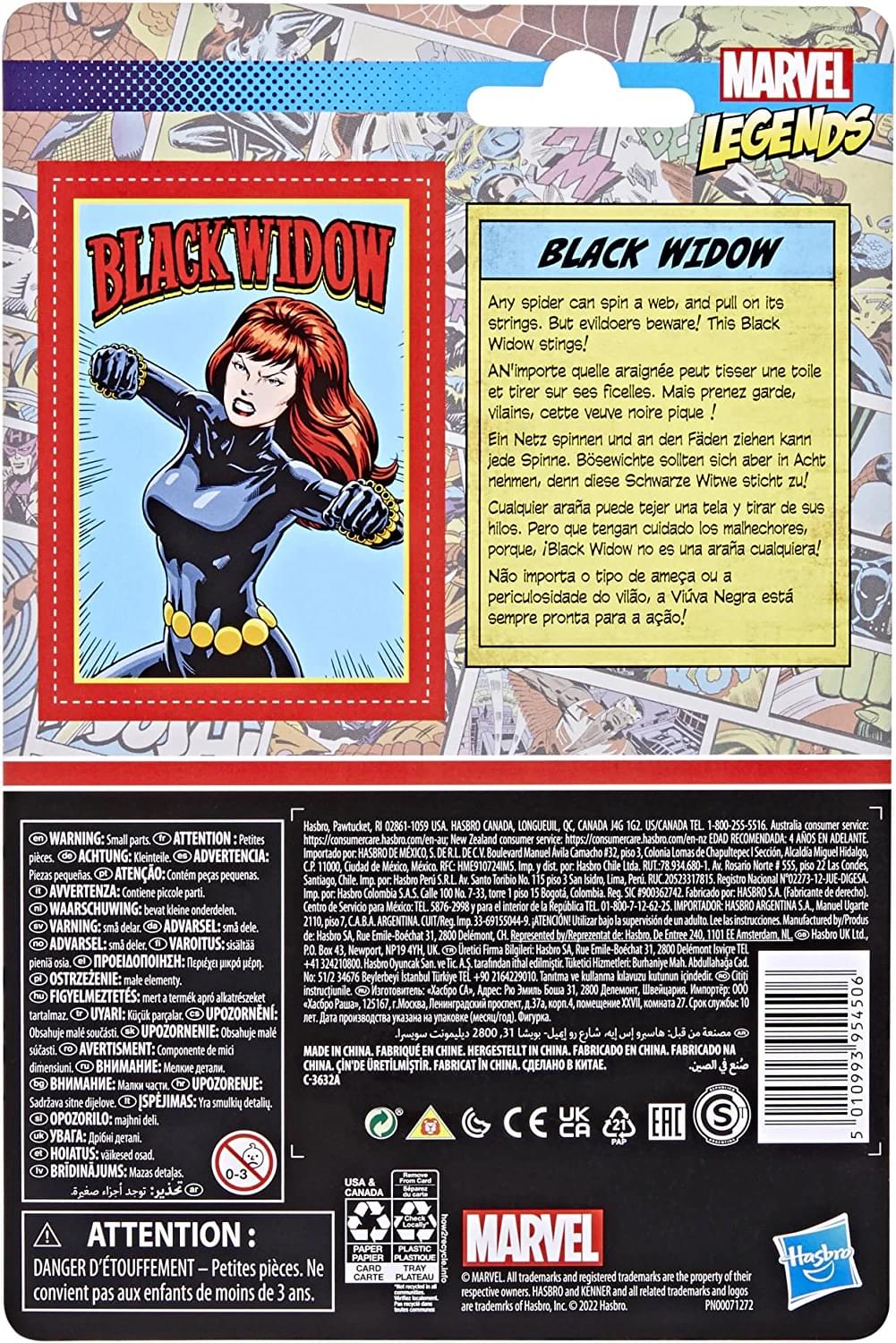 Marvel Legends 3.75 Retro Figure | Black Widow