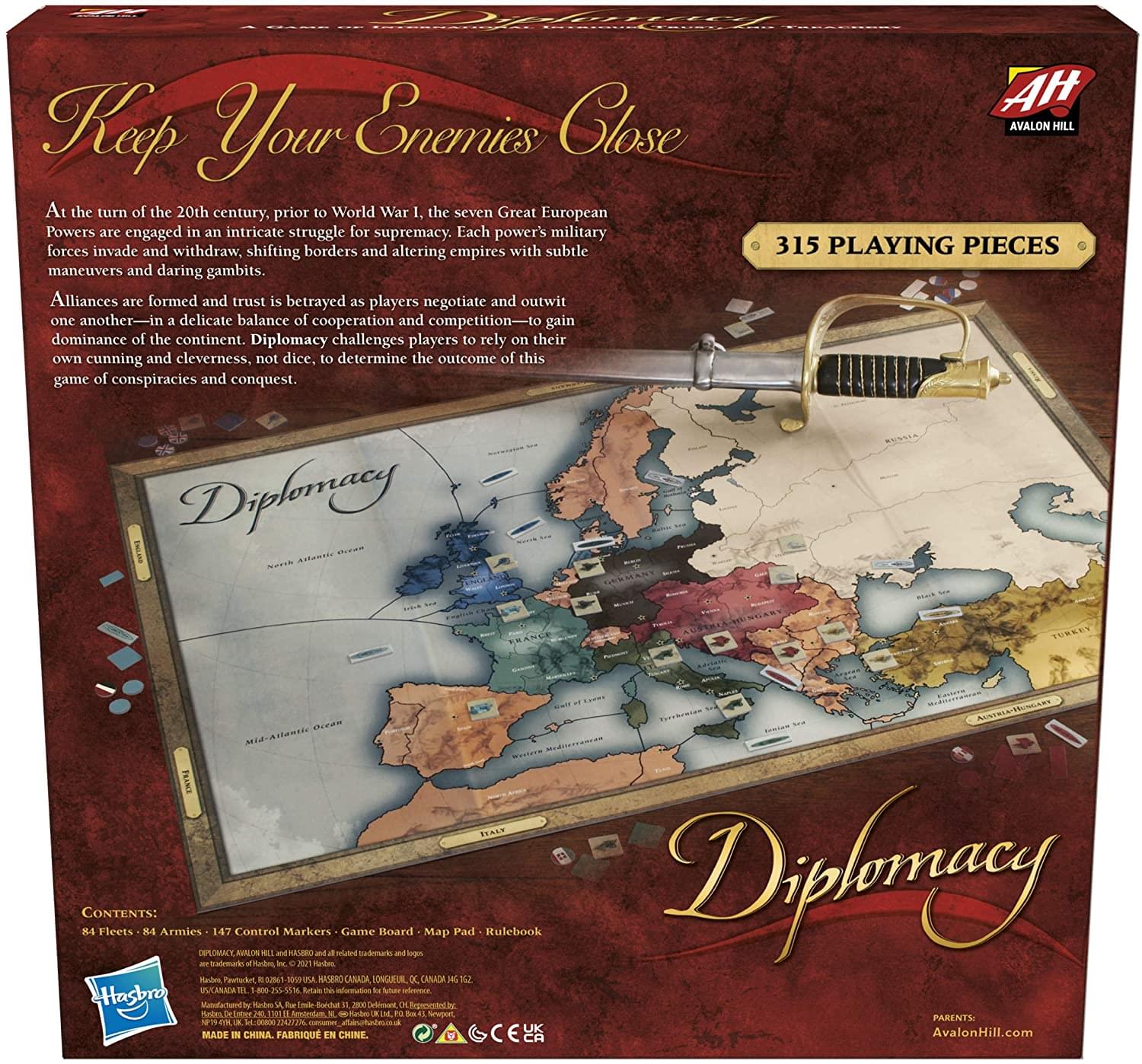 Diplomacy Cooperative Board Game