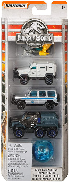 Jurassic World Matchbox Die-Cast Vehicle 5-Pack | Island Transport Team