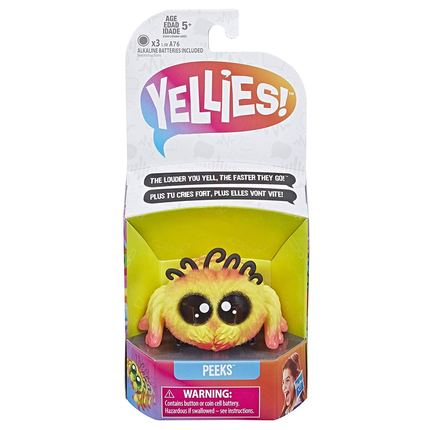 Yellies! Voice & Sound Activated Electronic Spider Pet - Peeks