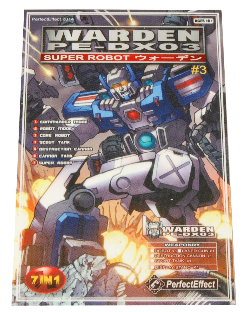Transformers PE-DX03 Warden Pocket Card Calendar, Year 2014