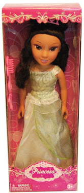 19" Princess Doll In Green Dress