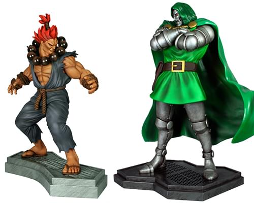 Doctor Doom Vs. Akuma 1:4 Scale Statue Set