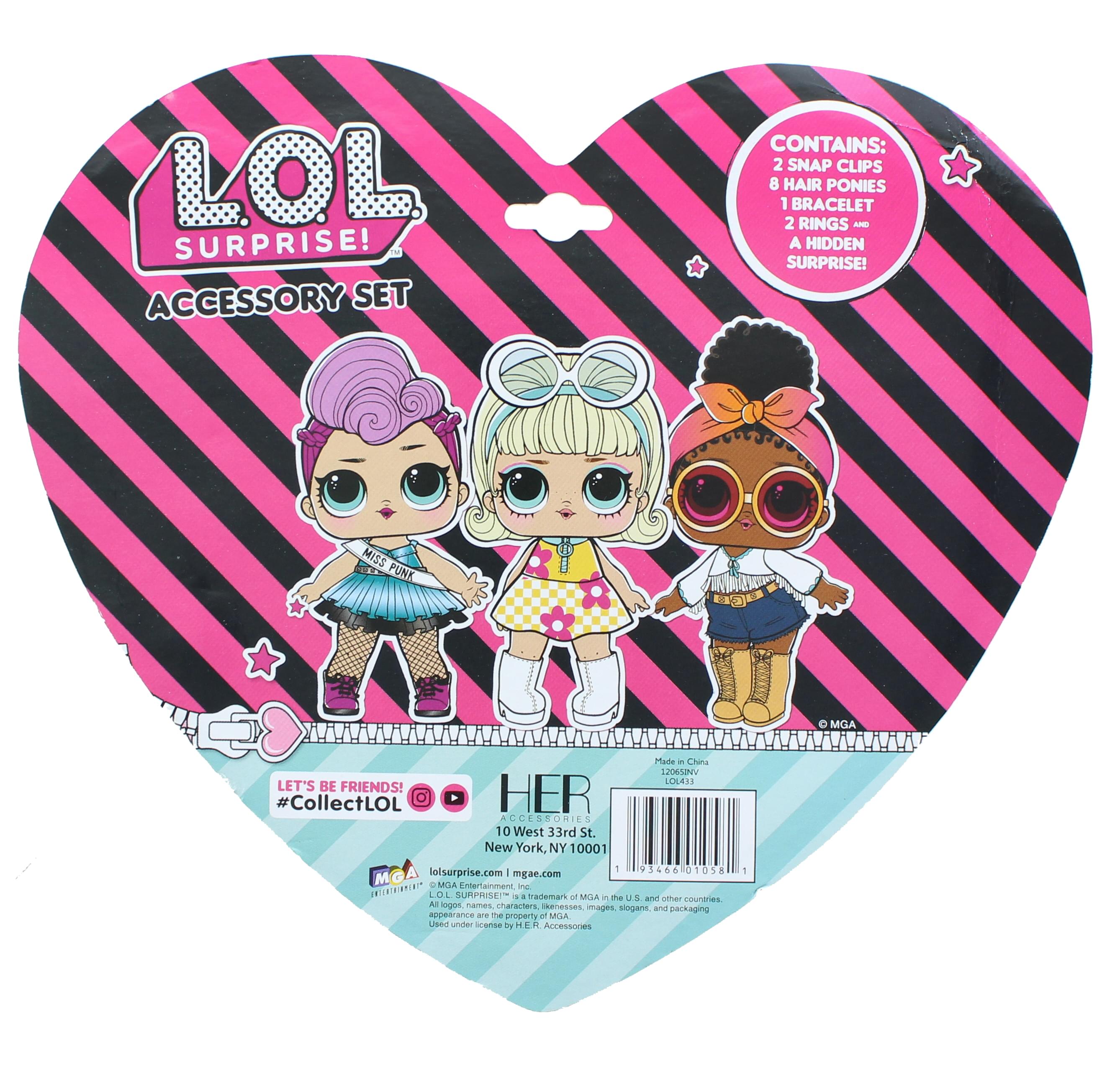 LOL Suprise 14 Piece Hair and Jewelry Set