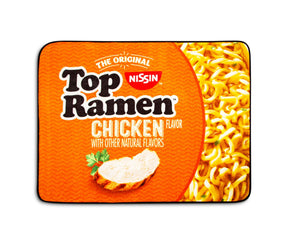 Nissin Top Ramen Chicken Flavor Microplush Throw Blanket | 45 x 60 Inches
