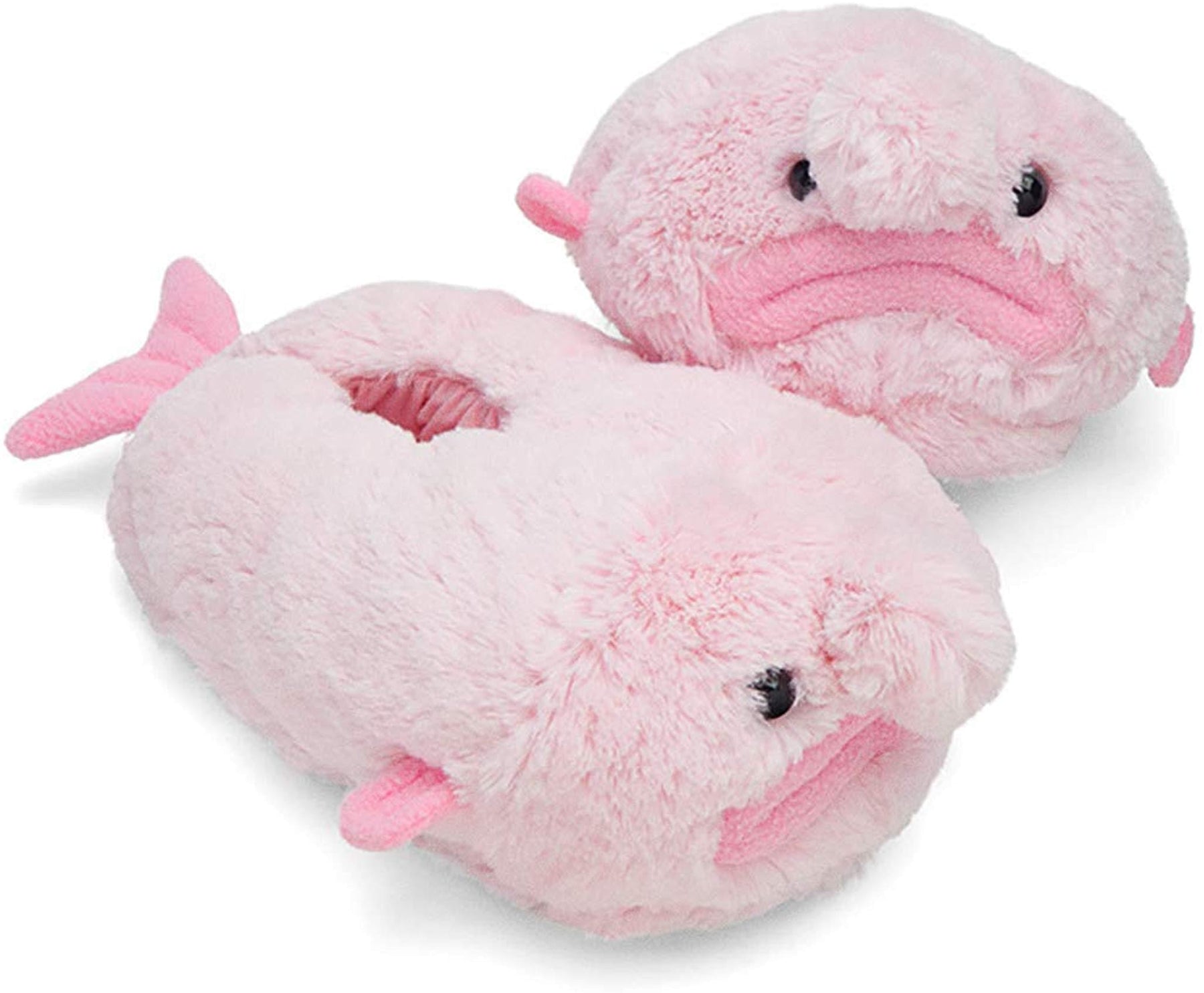 Blobfish Pink Unisex Plush Slippers | One Size Fits Most