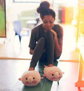 Blobfish Pink Unisex Plush Slippers | One Size Fits Most