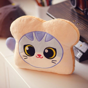 Cat Bread 10 Inch Plush Pillow
