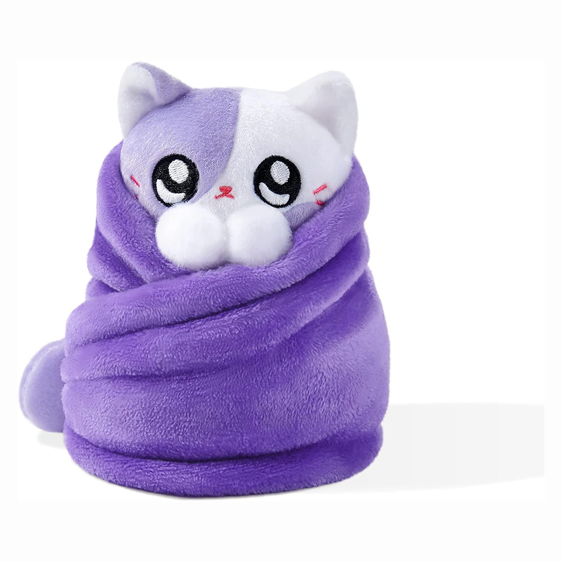 Purritos 7 Inch Plush Cat in Blanket | Boba Tea