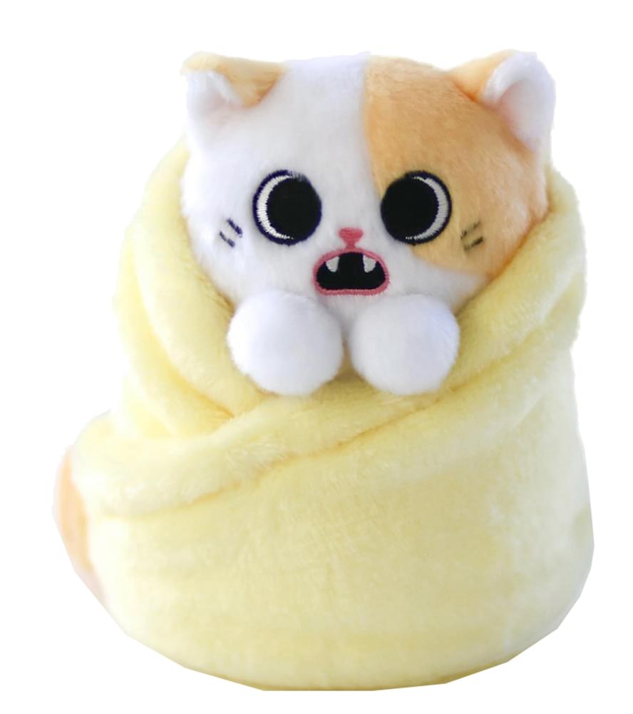 Purritos Pork Bun Plush Kitten in Blanket | 7 Inches