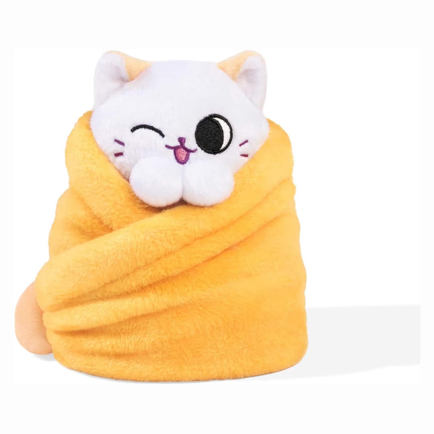 Purritos 7 Inch Plush Cat in Blanket | Mango