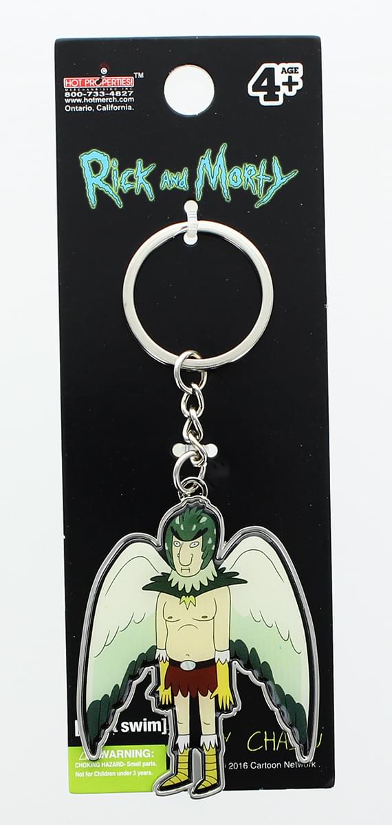Rick and Morty Metal Keychain: Birdperson