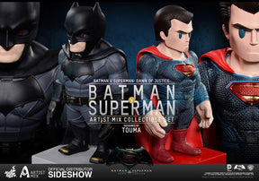 Hot Toys Dawn of Justice Batman & Superman Artist Mix Bobble Head Set
