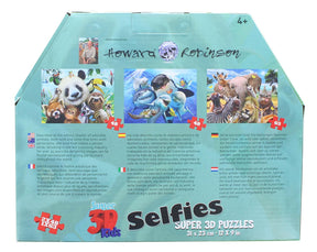 Howard Robinson- Animal Selfies - 48 & 63pc 3D Puzzle Box of 3