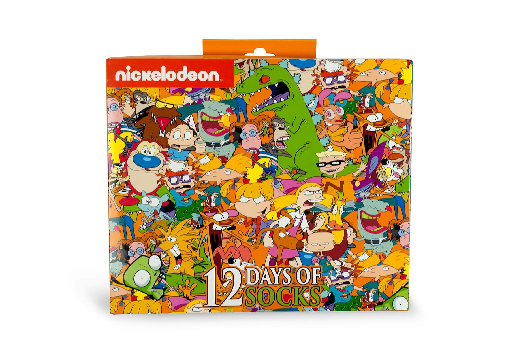 Nickelodeon 12 Days of Socks Gift Set for Men & Women | 6 Crew | 6 Ankle
