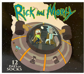 Rick and Morty Mens 12 Days of Socks in Advent Gift Box