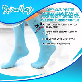 Rick and Morty collectibles | Toynk Toys Rick & Morty Mr. Meeseeks Crew Socks