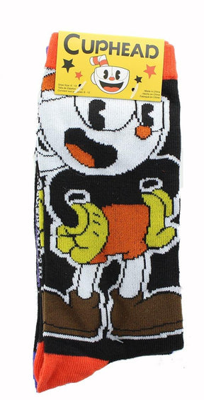 Cuphead Men's Crew Sock 2-Pack - Cuphead & King Dice