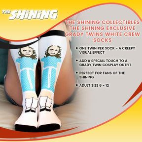 The Shining Collectibles | The Shining Exclusive Grady Twins White Crew Socks