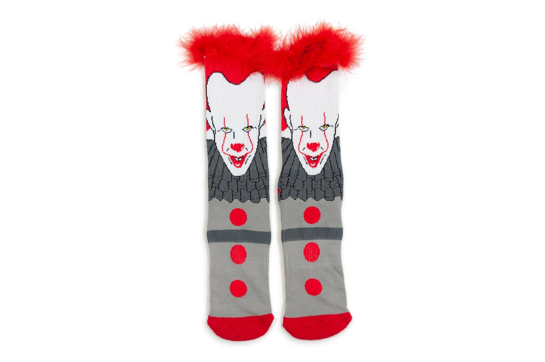 IT Pennywise Athletic Crew Socks - Tube Socks for Adults with 3D Print - 1 Pair