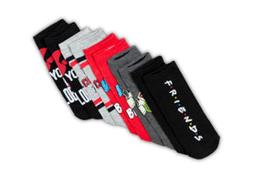 Friends TV Series Themed Quotes Novelty Ankle Socks for Men & Women - 5 Pairs
