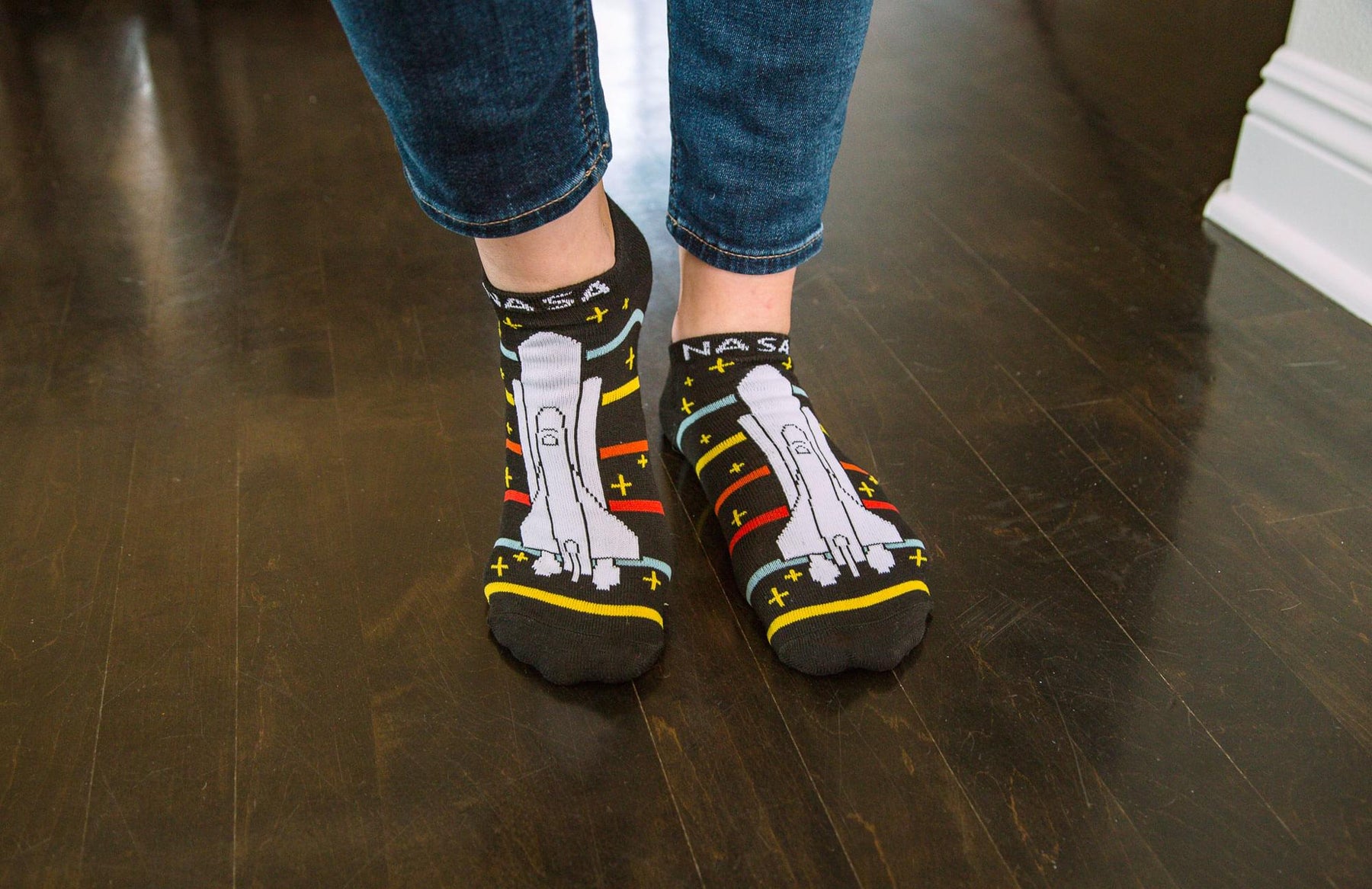 NASA Novelty Low-Cut Unisex Ankle Socks | 5 Pairs