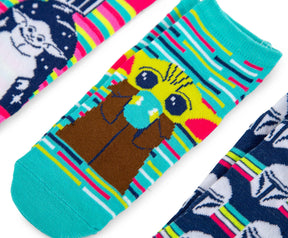 Star Wars: The Mandalorian Unisex Low-Cut Socks | Set A | 5 Pairs | Size 4-10