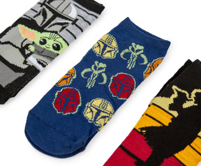 Star Wars: The Mandalorian Unisex Low-Cut Socks | Set B | 5 Pairs | Size 4-10