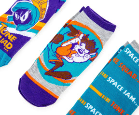 Space Jam Unisex Low-Cut Ankle Socks | 5 Pairs | Size 4-10