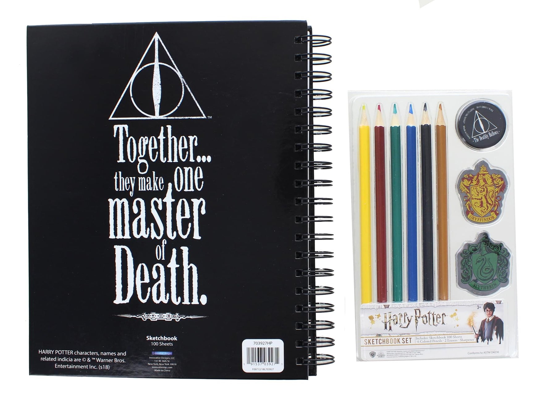 Harry Potter Deathly Hollows Sketchbook Set