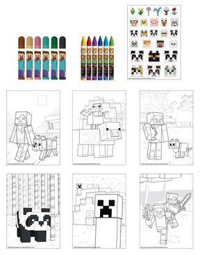Minecraft Activity Egg Craft Kit | Coloring Pages | Stickers | Markers | Crayons