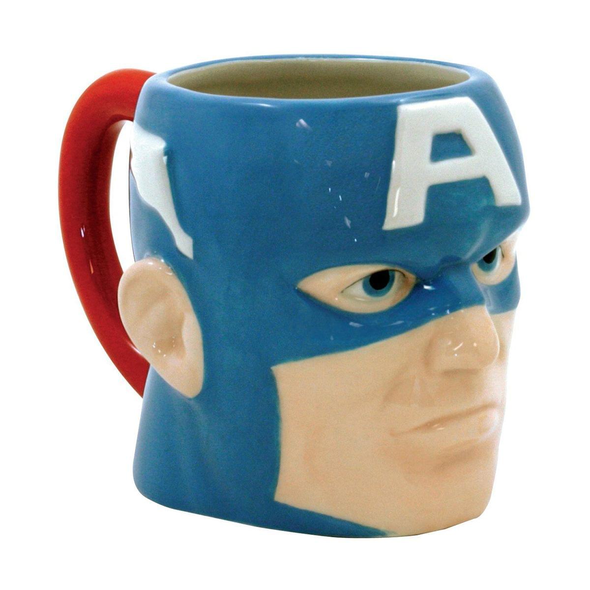 Marvel Captain America Molded Head 15 oz Ceramic Mug