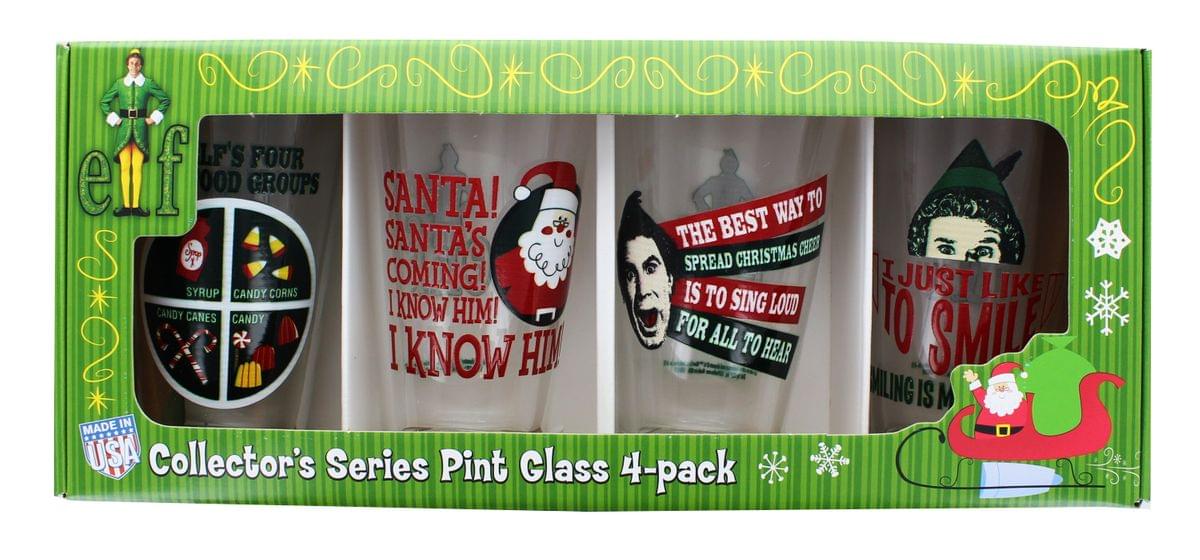 Elf the Movie Motto 16oz Pint Glass 4-Pack