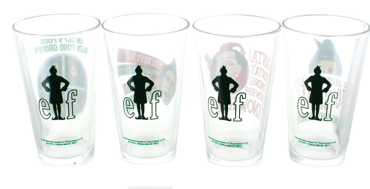 Elf the Movie Motto 16oz Pint Glass 4-Pack