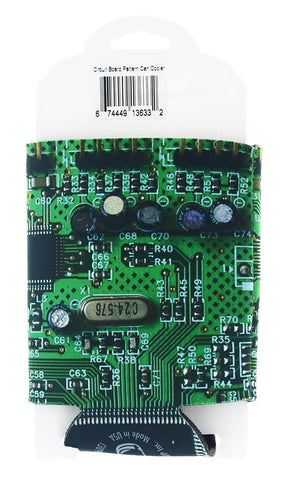 Designer Can Cooler: Circuit Board Pattern