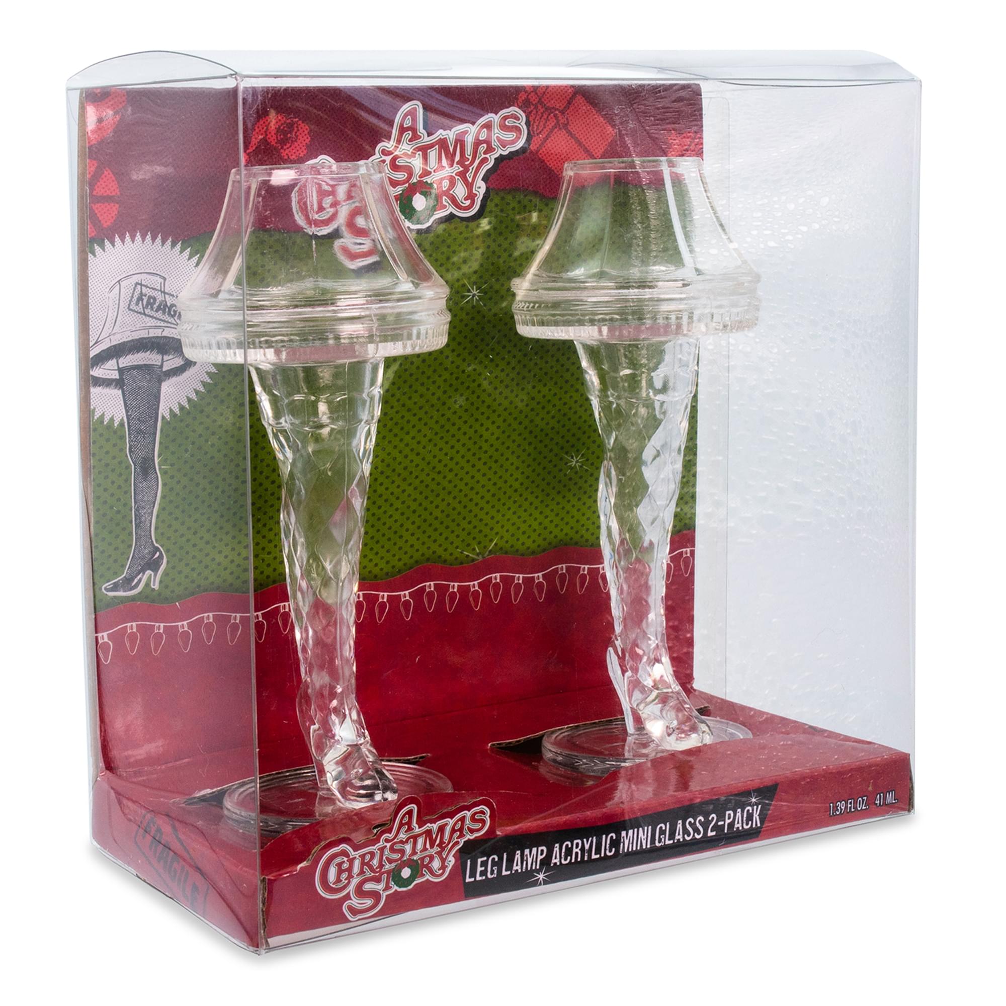 A Christmas Story Leg Lamp 2-Ounce Mini Shot Glasses | Set of 2